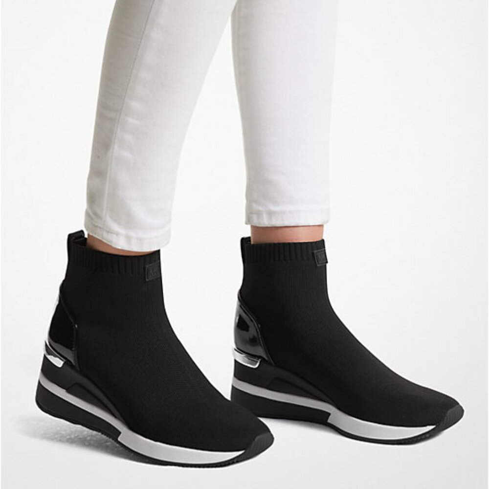 MICHAEL Michael Kors Skyler Stretch-Knit Sock Sneaker - Picture 4 of 4